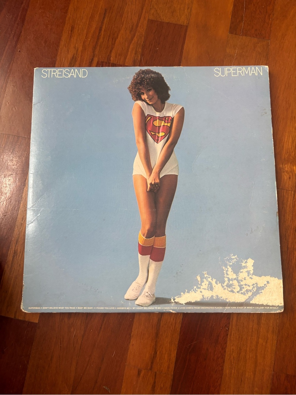 Barbara Streisand Superman vinyl record and cover